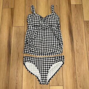 Motherhood Maternity Tankini Swimsuit Set